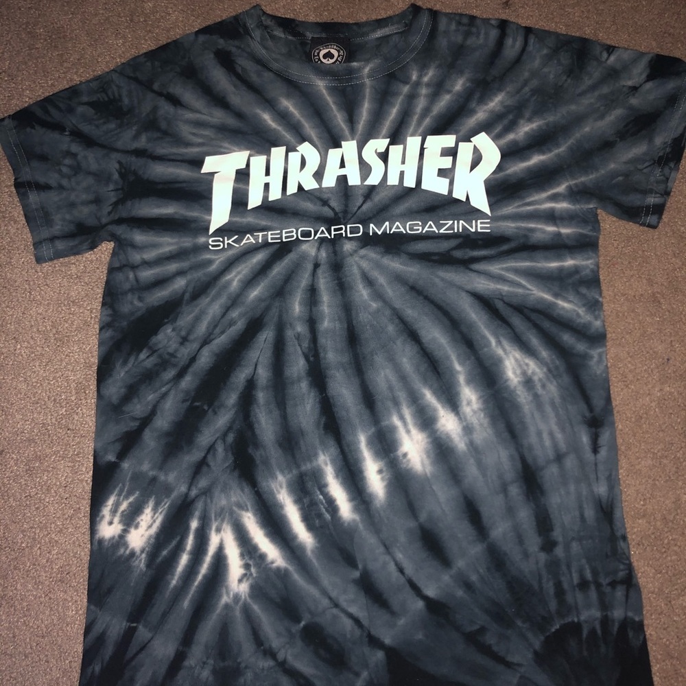 Gray Tie Dye Thrasher shirt